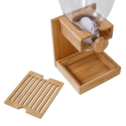 Honey Can Do Bamboo Cereal Dispenser, Natural KCH-09385 Natural, 17.5 oz - Image 5