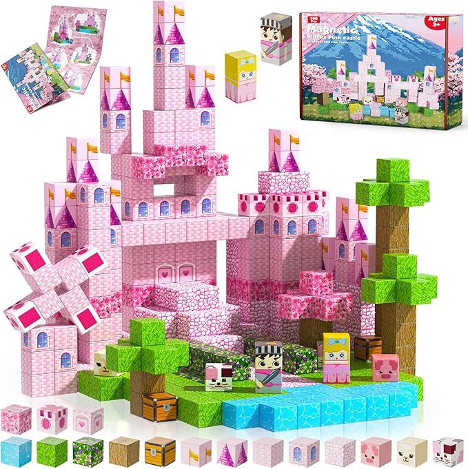 Noon's Hottest New Kids' Building Blocks - 3D Magnetic Cube Christmas DIY Toys - Image 1