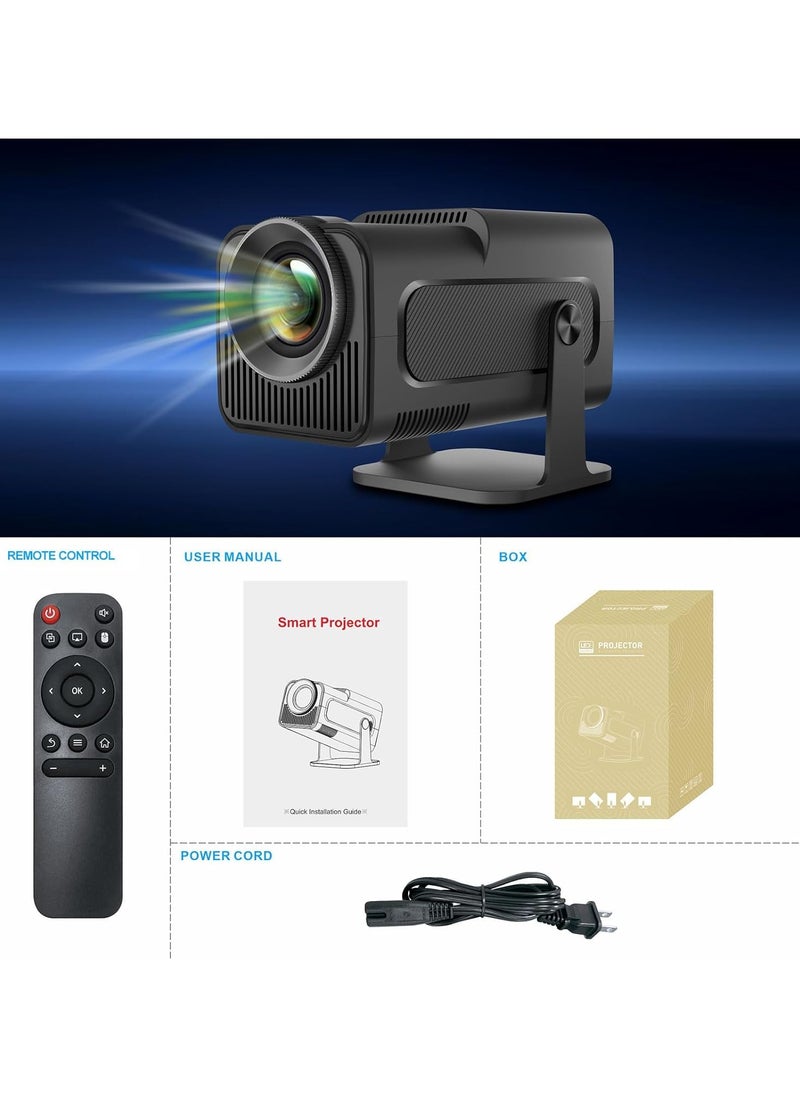 Generic - Mini LED Portable Projector Full HD 4K, Supports WiFi, 360 Degree Flip Smart Projector, Connect with Phone, PC, Laptop, Xbox, Stick - Image 1