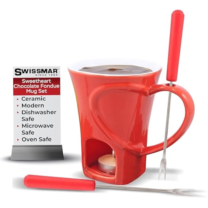 Swissmar F12066 4Piece Sweetheart Chocolate Fondue Mug Set - Image 1