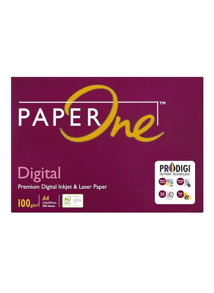 PaperOne PaperOne™ Digital Premium Copy Paper, 100 GSM, A4 Size, 500 sheets ream  - Image 1