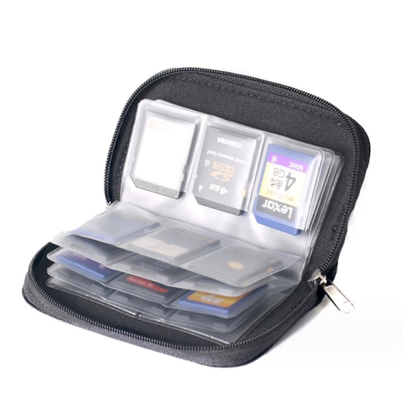 Drhob 1pcs Memory Card Storage Carrying Pouch Case Holder Wallet For CF/SD/SDHC/MS/DS - Image 1