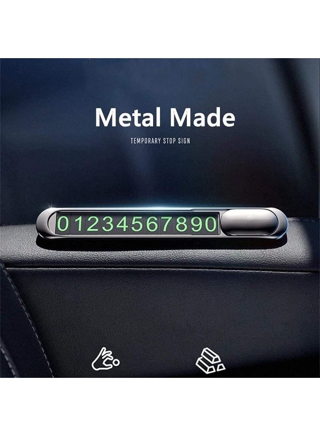 jaexest Temporary Car Parking Number Plate Mobile Phone Sign Universal Vehicle Parking Card Easy Install - Image 4