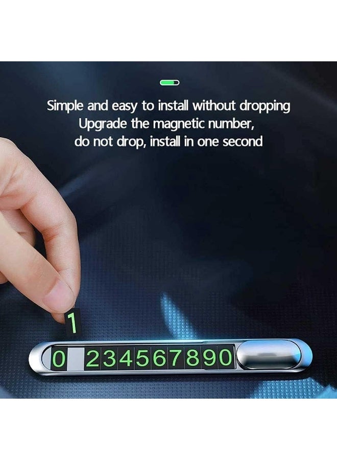jaexest Temporary Car Parking Number Plate Mobile Phone Sign Universal Vehicle Parking Card Easy Install - Image 3