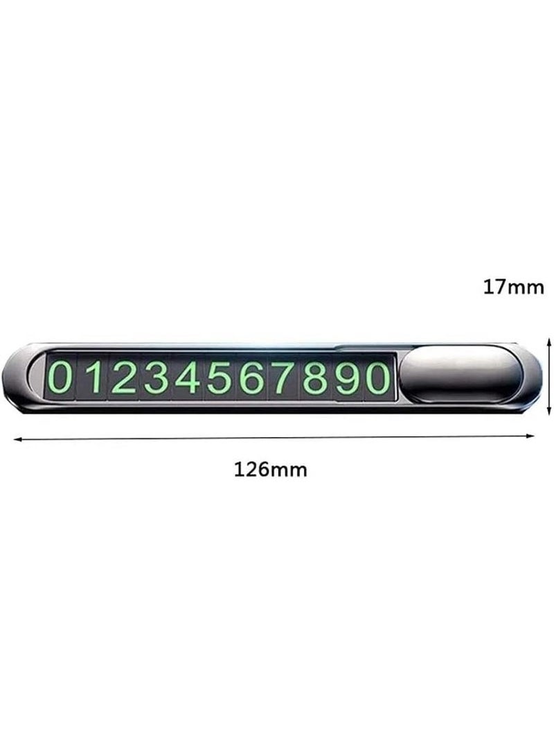 jaexest Temporary Car Parking Number Plate Mobile Phone Sign Universal Vehicle Parking Card Easy Install - Image 2