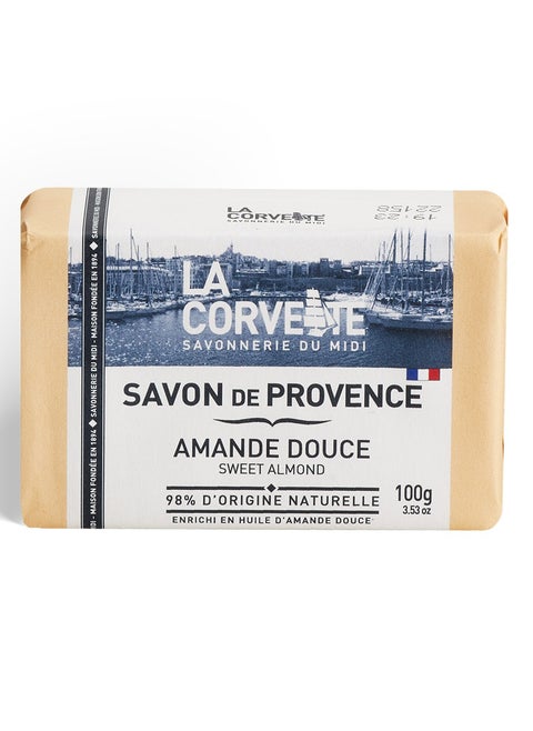 La Corvette Sweet Almond Natural Soap 100g - Moisturizing Soap for Luxurious Skincare