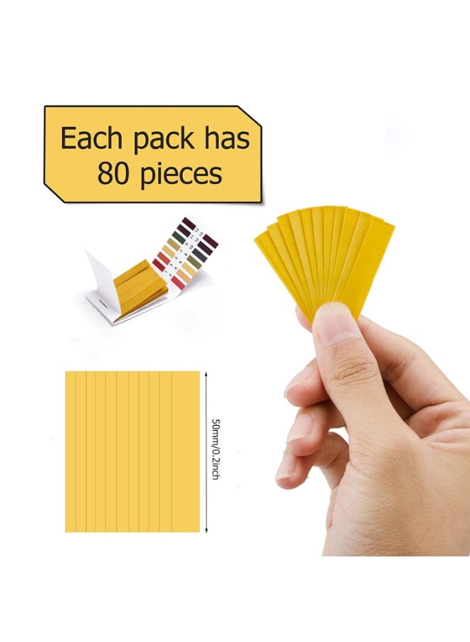 Sunspire 1 Pack pH Test Strips, 80 Strips pH.1-14 Universal pH Test Paper Litmus Test Paper pH Soap Making Testing Strips for Water Wine Saliva Urine Soil Testing Pet Food (Sealed Pack) - Image 2