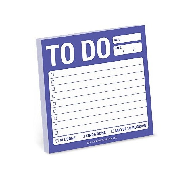 Knock Knock To Do Sticky Note