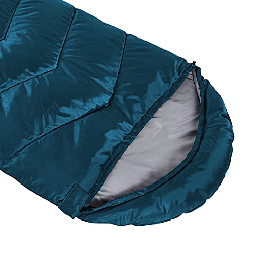 Flantree Sleeping Bag 4 Seasons Adults & Kids for Camping Hiking Trips Warm Cool Weather,Lightweight and Waterproof with Compression Bag,Indoors Outdoors Activities - Image 3
