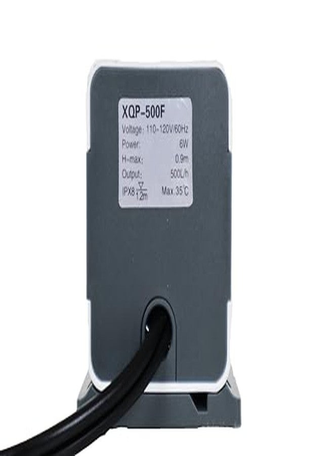 سان سان مضخة مياه غاطسة لحوض السمك، 6 واط، 500 لتر/ساعة (132 جالون/ساعة)، فلتر داخلي متعدد الوظائف، مناسب لأحواض تصل سعتها إلى 10 جالون. - Image 2