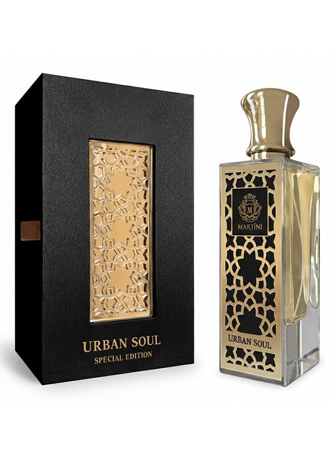 MARTINI Urban Soul Special Edition Unisex Eau de Parfum Fresh Aromatic Citrus, Woody Amber Scent Long-Lasting Luxury Perfume 75ml - Image 1
