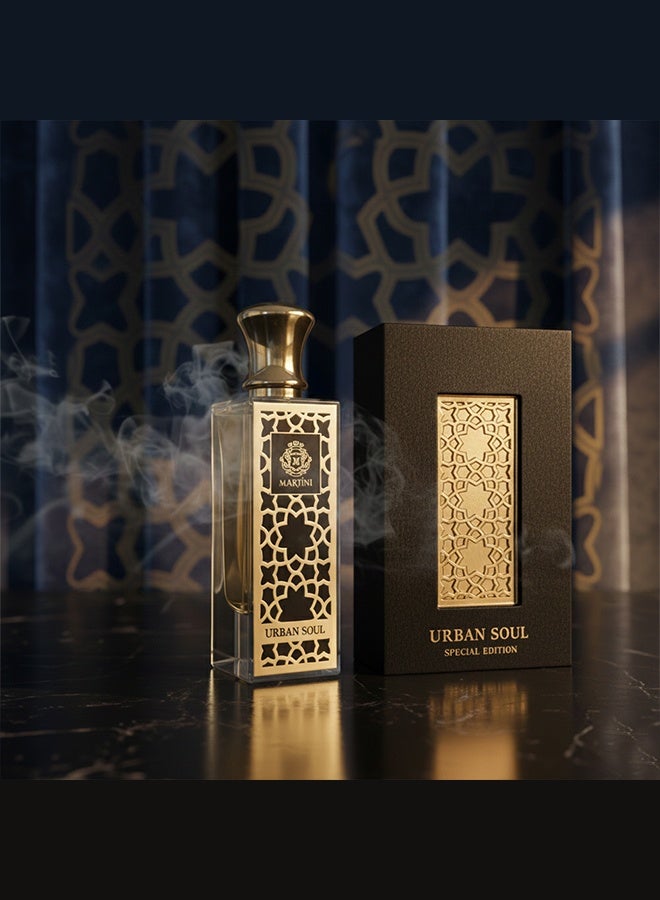 MARTINI Urban Soul Special Edition Unisex Eau de Parfum Fresh Aromatic Citrus, Woody Amber Scent Long-Lasting Luxury Perfume 75ml - Image 4