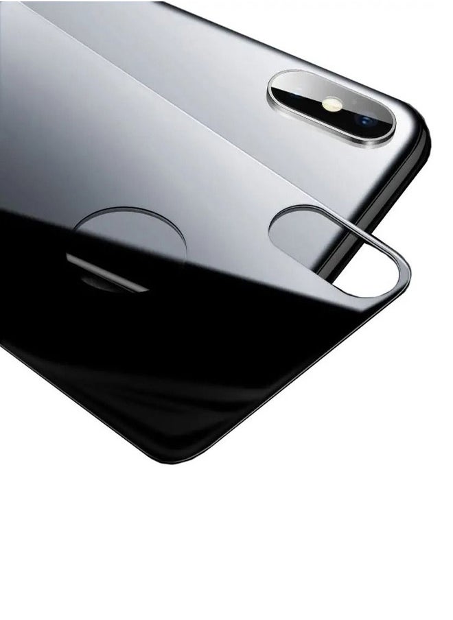 Generic - Replacement Back Glass Panel For Apple iPhone X Black - Image 1