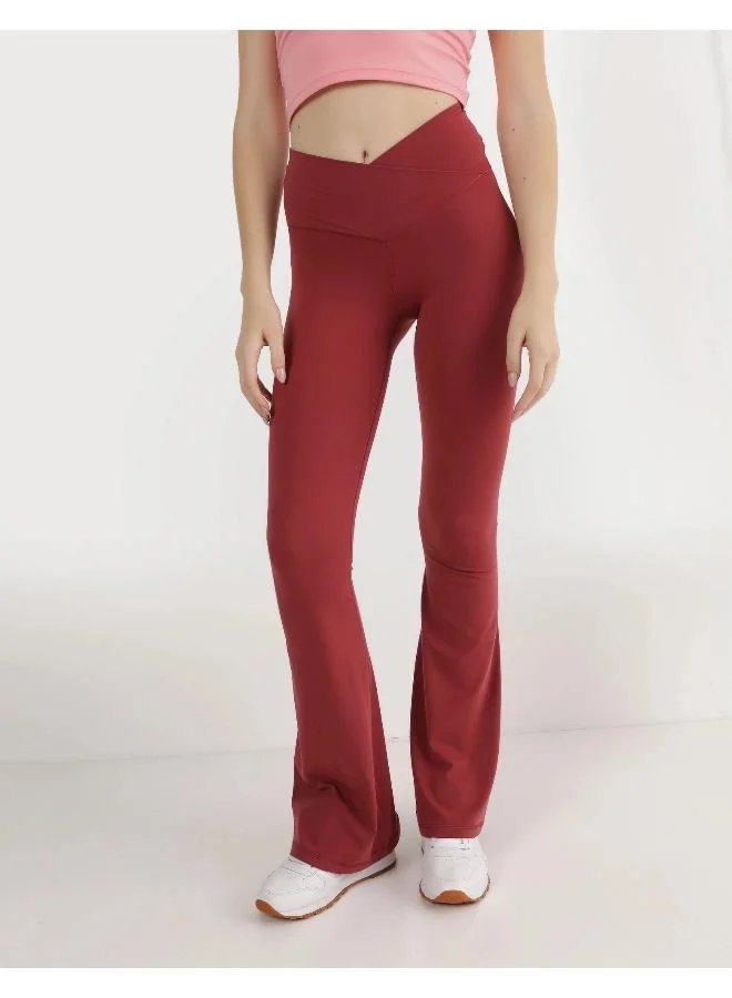 Aerie OFFLINE By Aerie Real Me High Waisted Crossover Flare Leggings