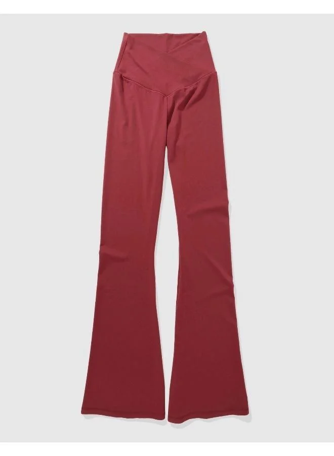 Aerie OFFLINE By Aerie Real Me High Waisted Crossover Flare Leggings