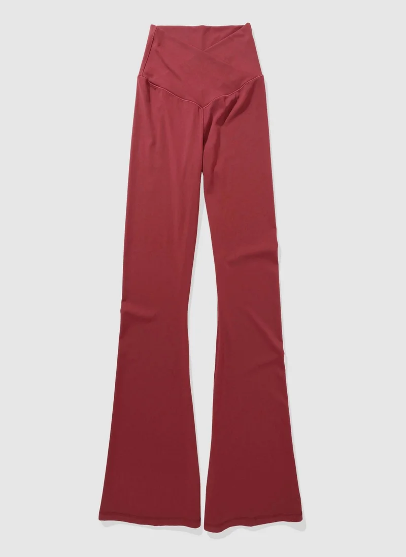 Aerie OFFLINE By Aerie Real Me High Waisted Crossover Flare Leggings
