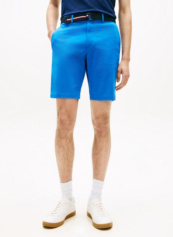 TOMMY HILFIGER Denton Belted Twill Slim 9.5" Inseam Shorts - Image 1