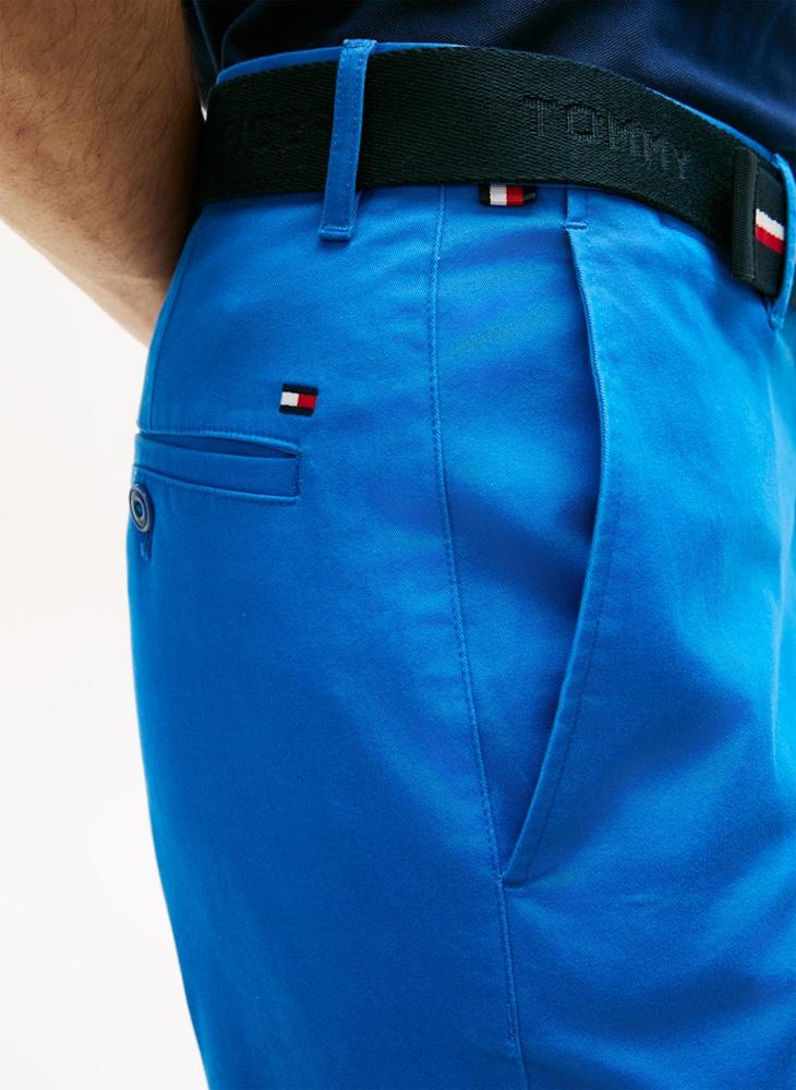 TOMMY HILFIGER Denton Belted Twill Slim 9.5" Inseam Shorts - Image 3