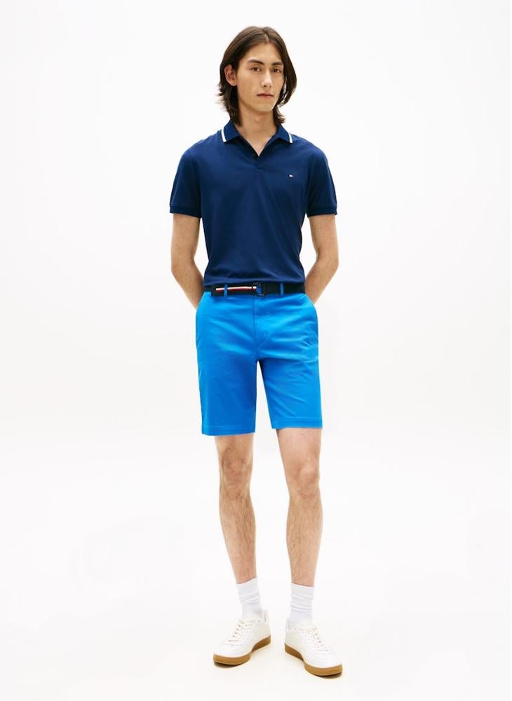 TOMMY HILFIGER Denton Belted Twill Slim 9.5" Inseam Shorts - Image 4