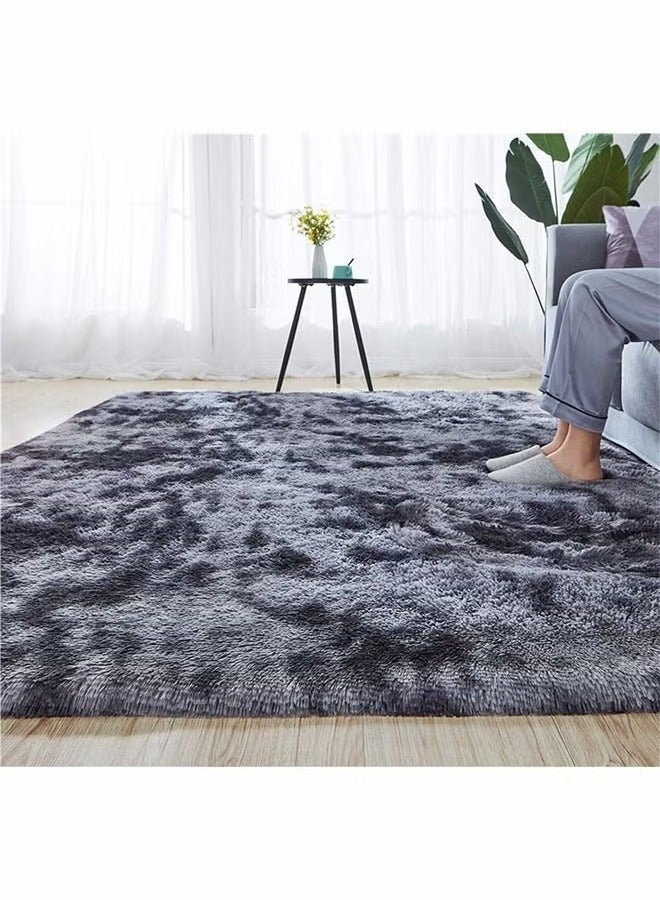 كيلا سجاد عصري ناعم الملمس، سجادة كبيرة لغرفة المعيشة وغرفة النوم، سجادة أرضية ناعمة للغاية، سجادة ناعمة مضادة للانزلاق، سجادة مخملية عالية الوبر، سجادة مصبوغة بالربط لغرفة المعيشة وغرفة النوم وغرفة الأطفال - Image 5