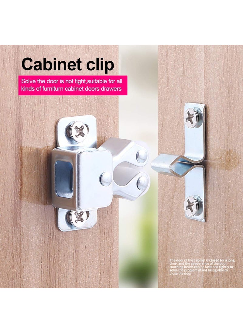 HQdeal HQDeal 12PCS Door Catches Double Roller Strong Hold Cupboard Cabinet Door Catches with Screws Double Roller Catch Cabinet Catch Door Latch for Home Furniture Cabinet Cupboard Antique Bronzed  - Image 4