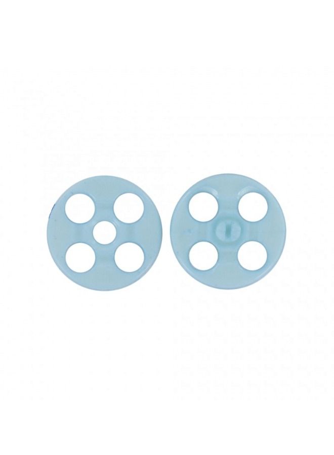 ISHIZAKI PRESS INDUSTRIAL CO LTD 60-Piece Allergy Free Plastic Press Stud Button Chalk White Colour 8.6 Millimeter  - Image 2