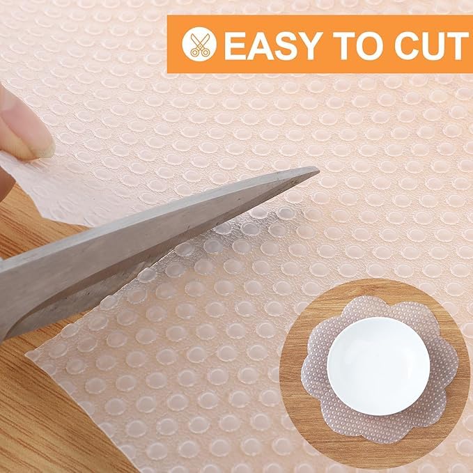 ElastPro EVA Round Bubble Dots Anti Slip Mat/Sheet (Transparent, 45 cm X 1.5 m), Ethylene Vinyl Acetate - Image 5