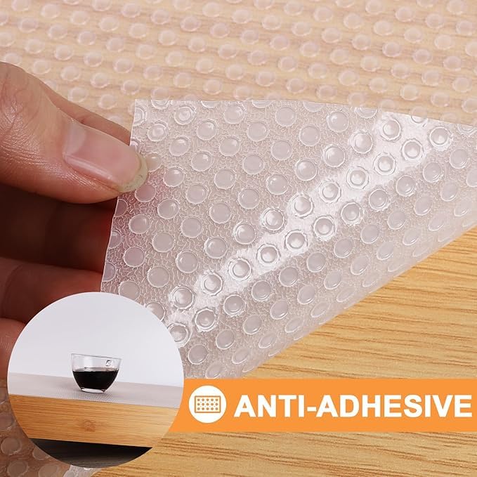 ElastPro EVA Round Bubble Dots Anti Slip Mat/Sheet (Transparent, 45 cm X 1.5 m), Ethylene Vinyl Acetate - Image 4