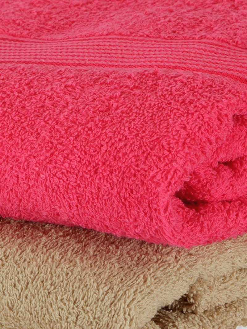 KOPA by Bianca 400 GSM 100% Cotton Soft Terry Towel l 2pc Bath Towel l Bath Towel Cotton l Towel Bath l D`Ross l Pink-Taupe - Image 4