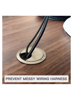 ECVV 4 Pack Desk Grommet Cable Hole Cover Through Computer Table Desk Countertops Office Equipment Wire Organizer Cable Management Fits 2"（50mm) Hole -...  - Image 5