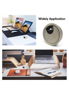 ECVV 4 Pack Desk Grommet Cable Hole Cover Through Computer Table Desk Countertops Office Equipment Wire Organizer Cable Management Fits 2"（50mm) Hole -...  - Image 4