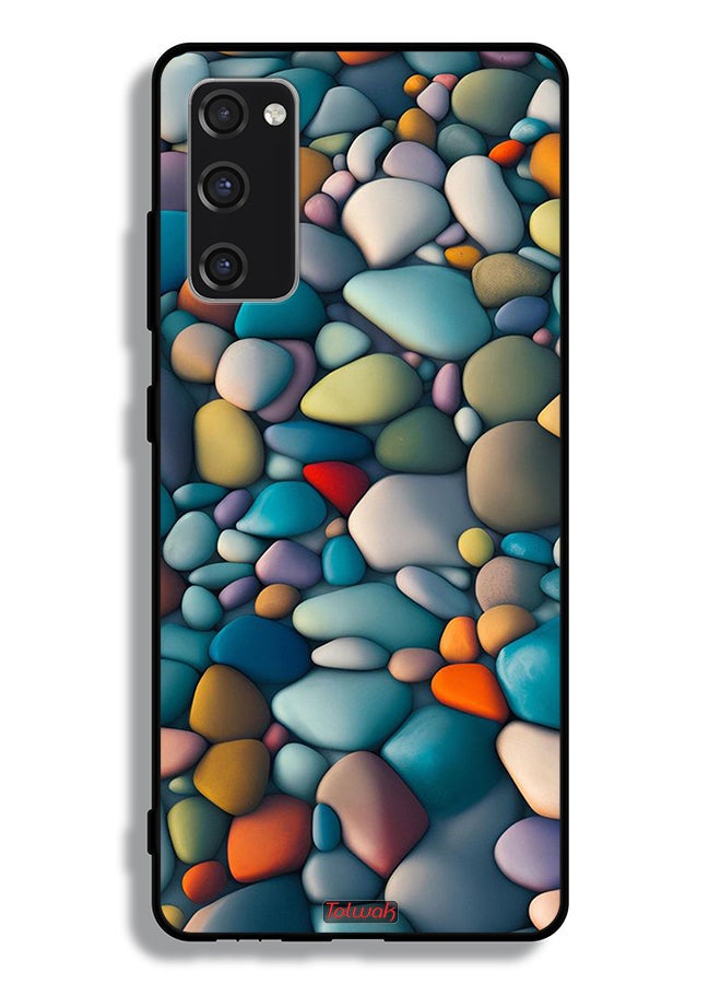 Tolwak Samsung Galaxy S20 FE Protective Case Cover Stones Abstract Pattern - Image 2
