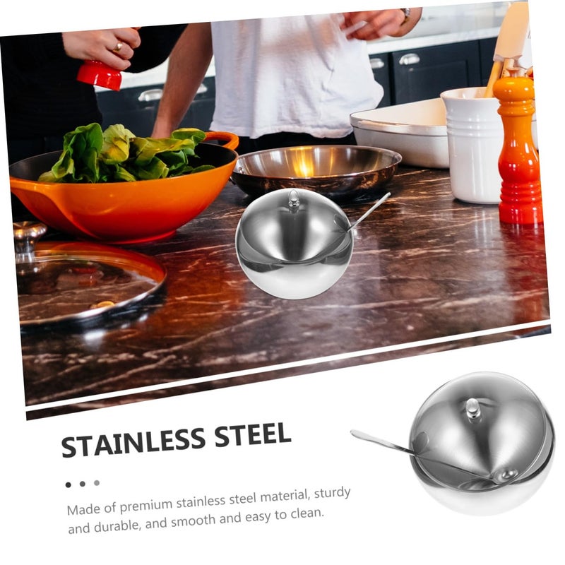 Stainless Steel Oblique Mouth Bowl Set for Condiments Salad Sauces Fruits Snacks - Image 4