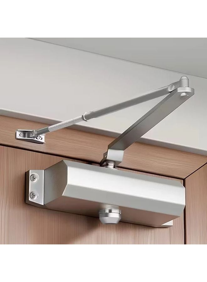 Automatic Hydraulic Door Closer Silvery Heavy Duty For Home And Office - Image 1