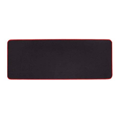 SPIN CART Long XXL Gaming Mouse Pads, Stitched Edges Non-Slippery Rubber Base Desk Mat with Smooth Surface for PC & Laptops (70 x 30 cm) (Red) - Image 2