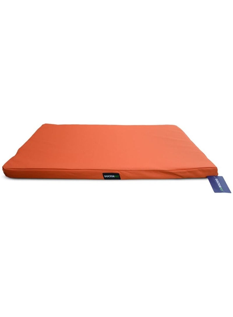 DOCTERPET Doctor Pet Gelato Series Crate Mattress XX-Large - 76x122x6cm - Orange - Soft Washable Fabric, Cooling Effect, Eco-Friendly Fill, Non-Slip Base - Ideal for Extra-Large Dogs - Image 1