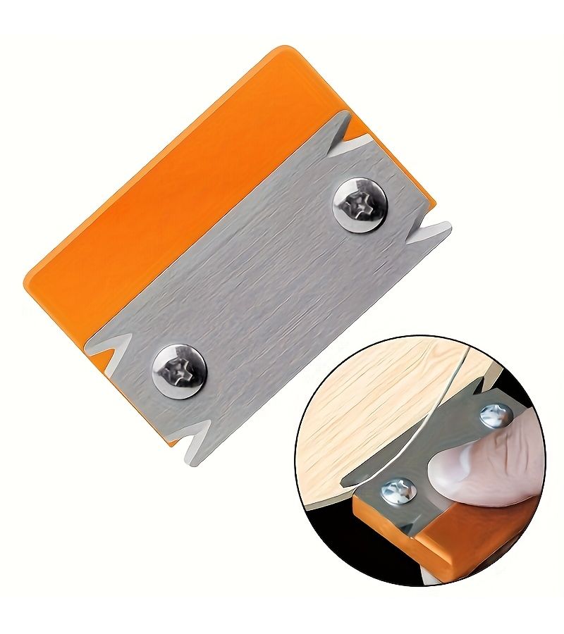 Orange Mini Edge Trimmer Portable Manual Planer for Wood PVC ABS Melamine - Image 2