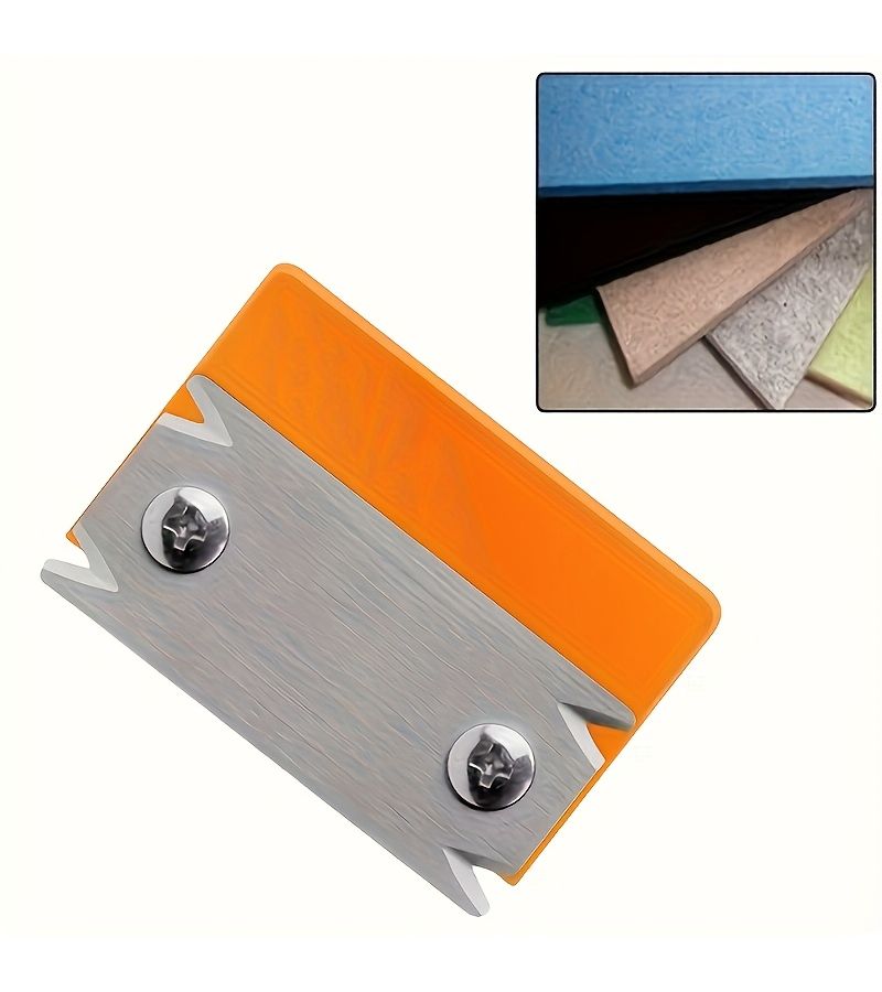 Orange Mini Edge Trimmer Portable Manual Planer for Wood PVC ABS Melamine - Image 4