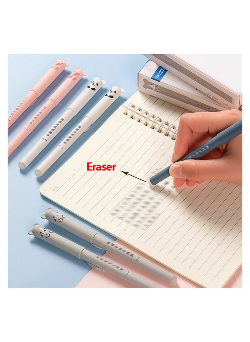 MissTiara - 4 Erasable Neutral Pen Set With 40 Refill And Two Erasers - Image 1
