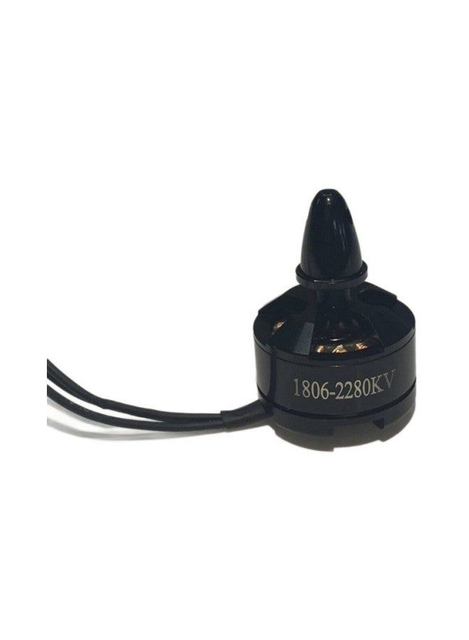 نموذج محرك بدون فرش 1806 KV2 280 250 آلة عبور صغيرة ثابتة الجناح محرك متعدد المحاور إيجابي وعكس اللون: مضاد للأسنان (رأس أسود) - المواصفات: قياسي - Image 1