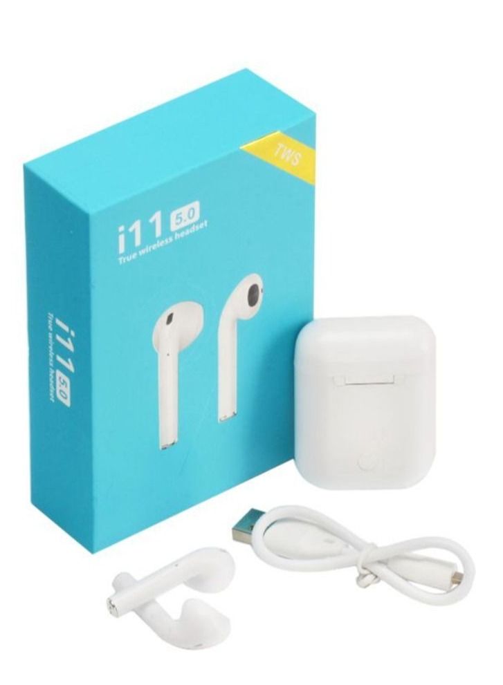 Bluetooth In Ear Headset With Charging Case White