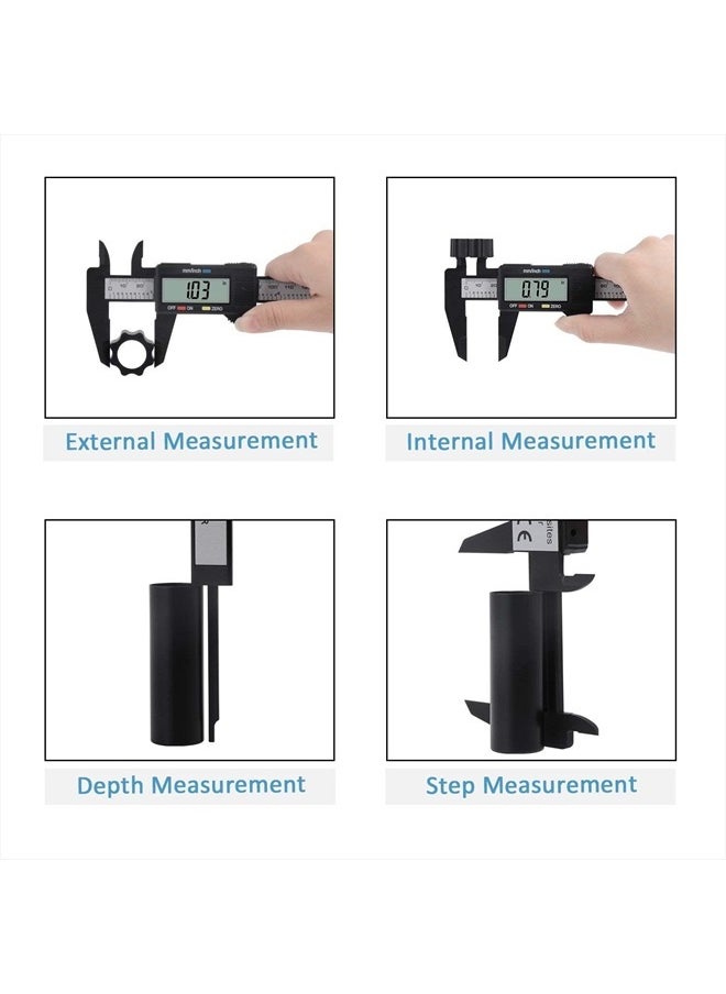 Adoric - Digital Caliper, Adoric 0-6" Calipers Measuring Tool - Electronic Micrometer Caliper with Large LCD Screen, Auto-Off Feature, Inch and Millimeter Conversion - Image 1