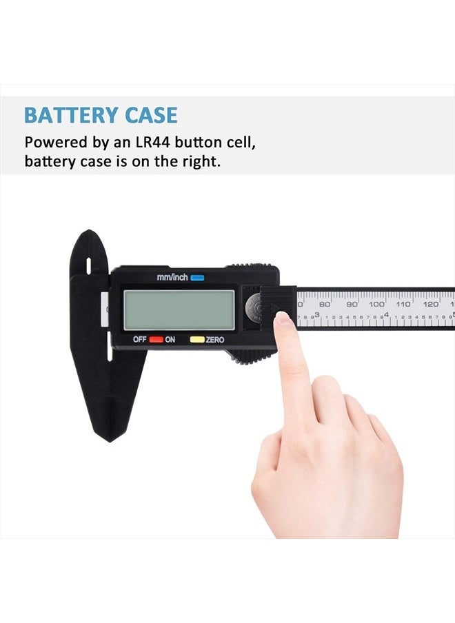 Adoric Digital Caliper, Adoric 0-6" Calipers Measuring Tool - Electronic Micrometer Caliper with Large LCD Screen, Auto-Off Feature, Inch and Millimeter Conversion  - Image 4