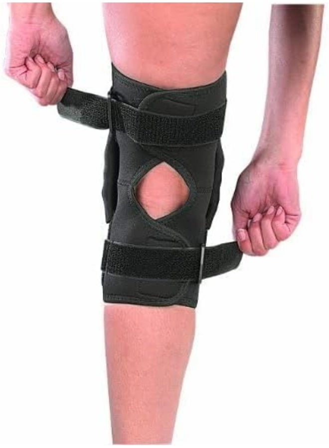 Mueller Wraparound Hinged Brace - Black, 16-20 Inch - Image 2