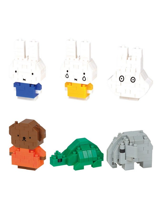 nanoblock - Miffy - Miffy Assortment 1 (Complete Set of 6), mininano Series Building Kit