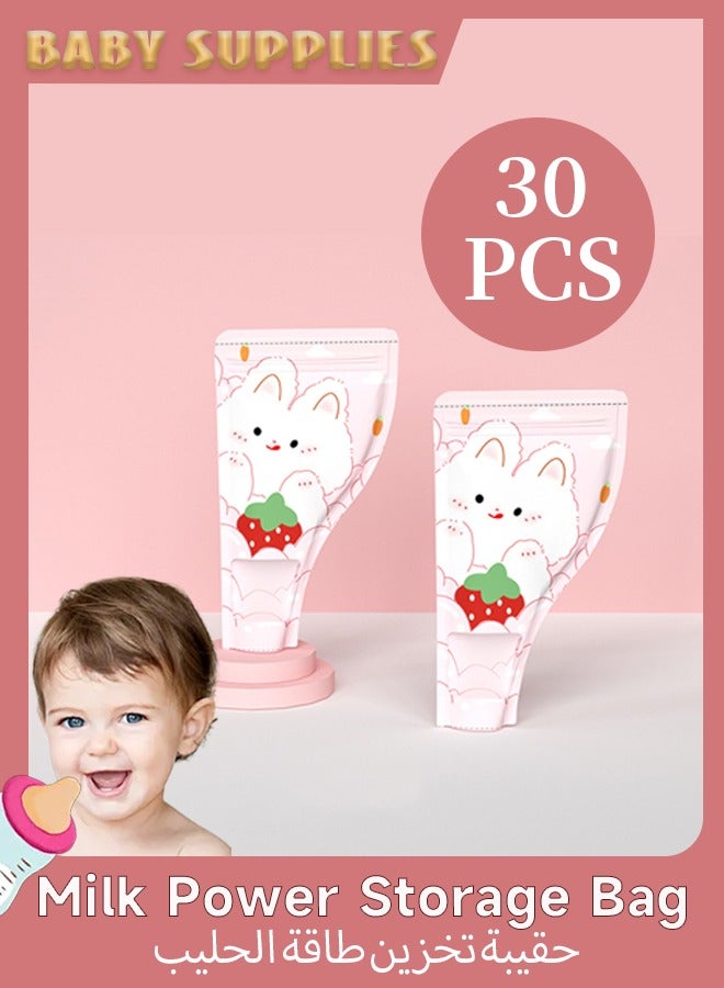 Vividorad Milk Powder Storage Bags,Disposable Milk Powder Bags,Baby Disposable Milkpowder Pouches,Portable Storage Bag,30PCS Breastmilk Storage Bags,Formula Pouches Baby Formula Dispenser,Milk Powder Dispenser Infant Feeding Food Storage Bags Sealing Bag - Image 1