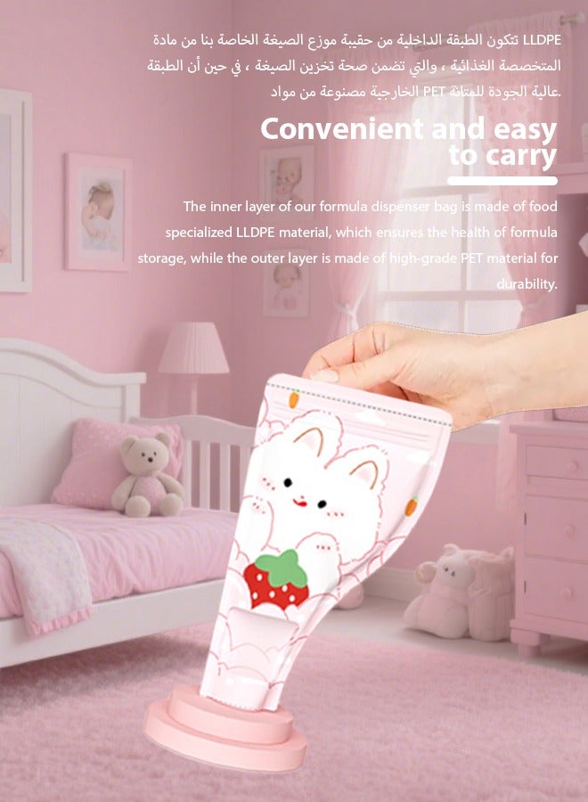 Vividorad Milk Powder Storage Bags,Disposable Milk Powder Bags,Baby Disposable Milkpowder Pouches,Portable Storage Bag,30PCS Breastmilk Storage Bags,Formula Pouches Baby Formula Dispenser,Milk Powder Dispenser Infant Feeding Food Storage Bags Sealing Bag - Image 3