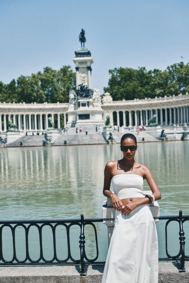 H&M A-line denim skirt