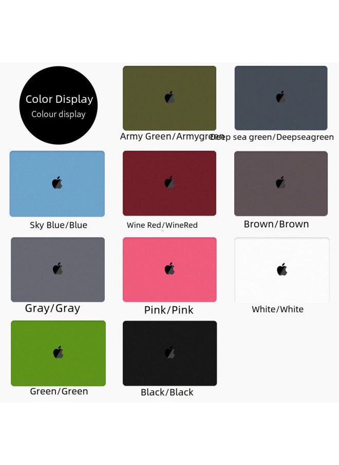 Generic - Protective Case For Macbook Pro Air 13-inch 14-inch Laptop Computer Notebook Shell-Color:Quicksand Sky Blue-Applicable Model:Hollow Out 13.6Air(A2681/A3113) - Image 1