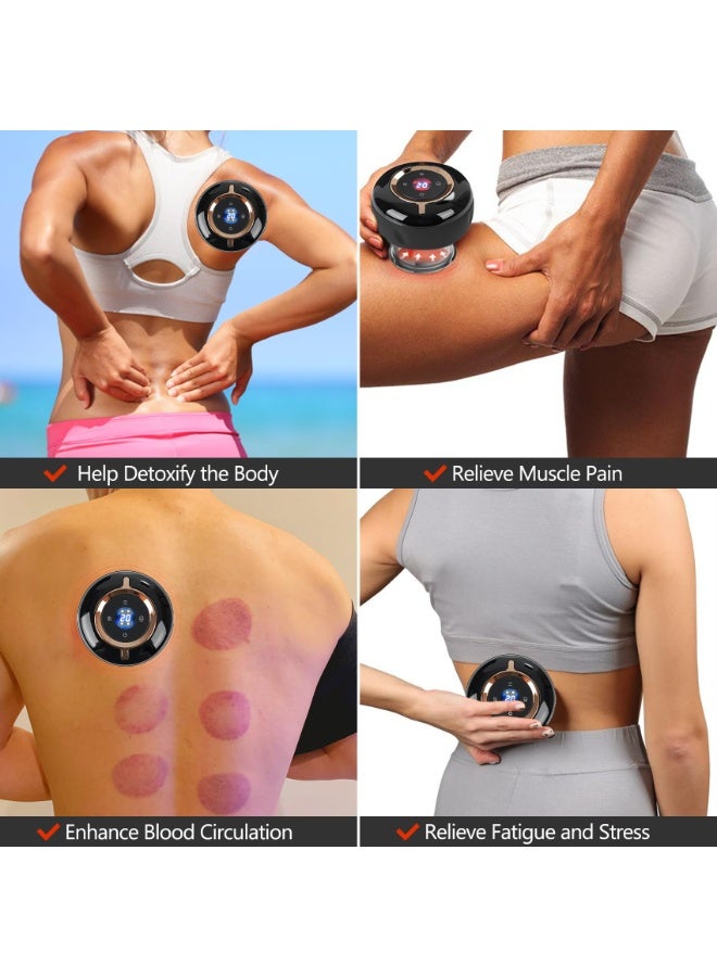 Smart Cupping Therapy Massager Set, 4 in 1 Cupping Kit for Massage Therapy, Portable Electric Cupper for Targeted Pain Relief, Knots, Aches, Muscle Soreness, Circulation & Tighter Skin - Image 3